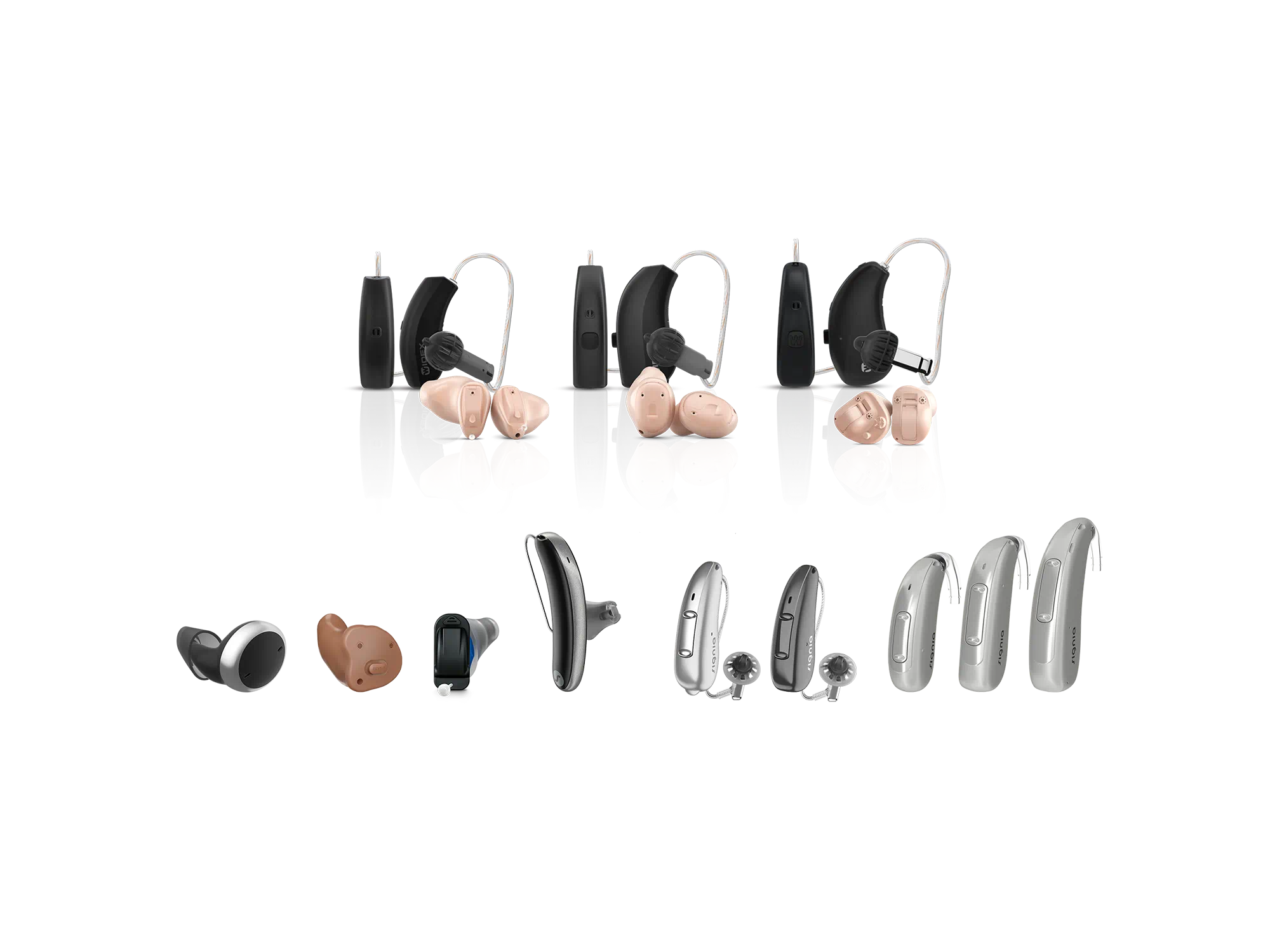 Many different hearing aid types, sizes and form factors to suit your need